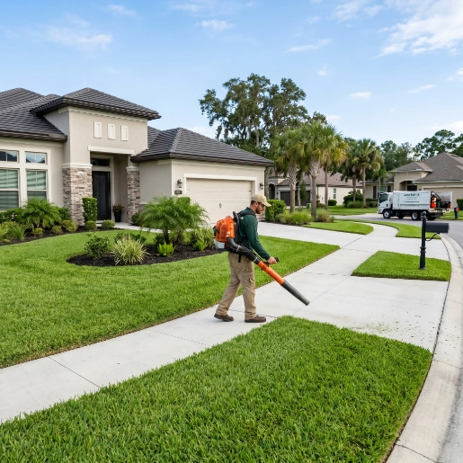 Lawn cleanup service in Wesley Chapel Meadow Pointe